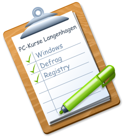 PC-Kurse Langenhagen Windows Defrag Registry